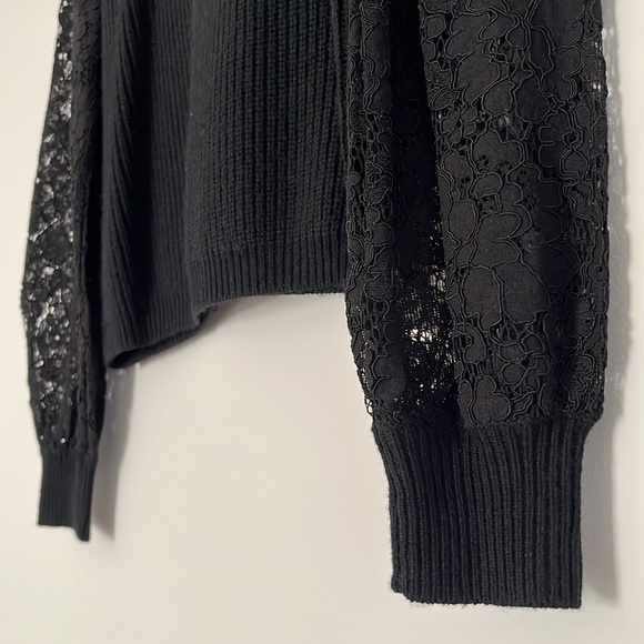 Cami NYC Beth Cardigan Lace Sleeve Wool Sweater Pearl Buttons - Picture 13 of 16